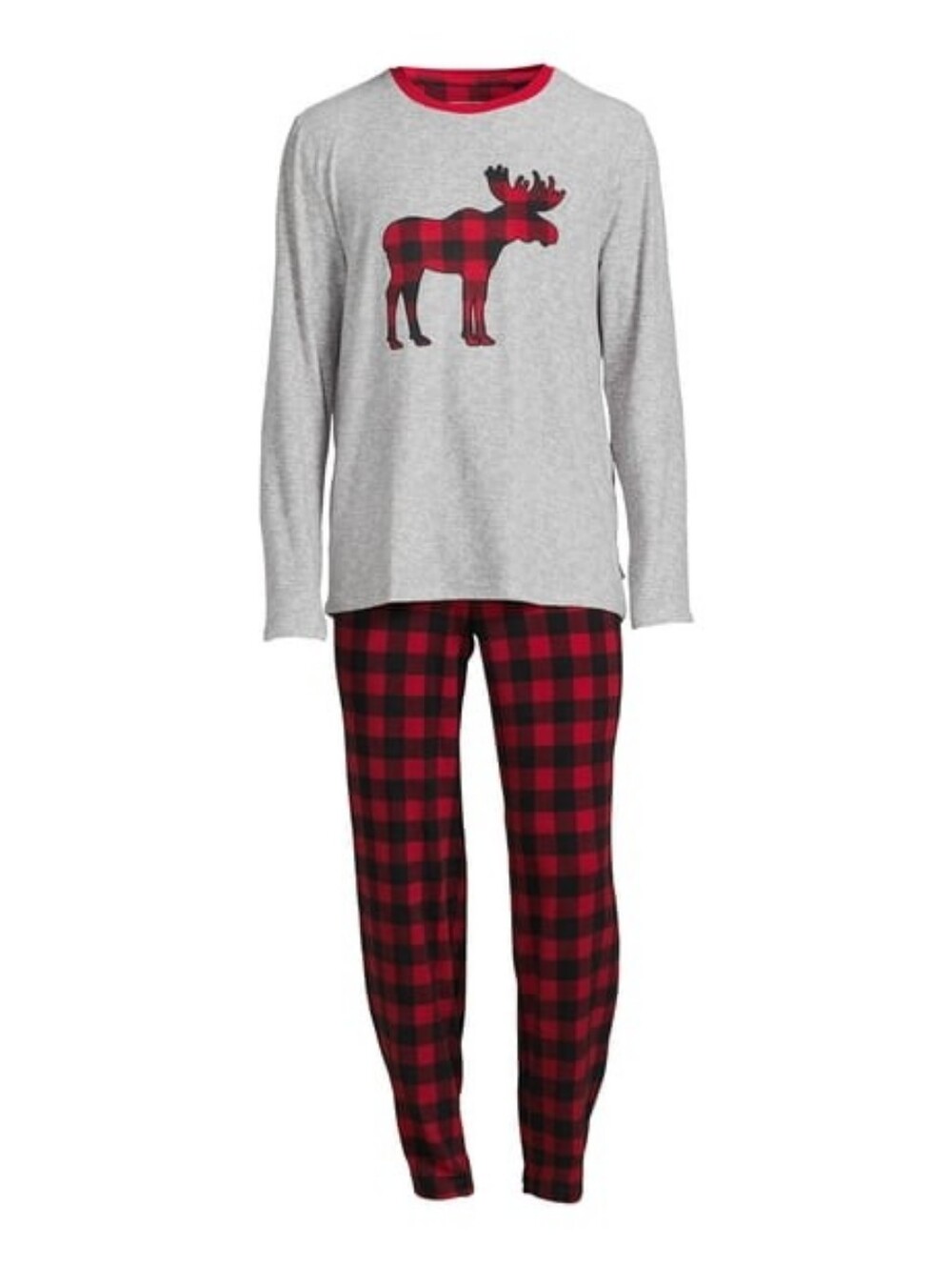 EDDIE BAUER Holiday Moose Plaid Pajama Set Women’s Small Cozy Loungewear - Picture 3 of 12